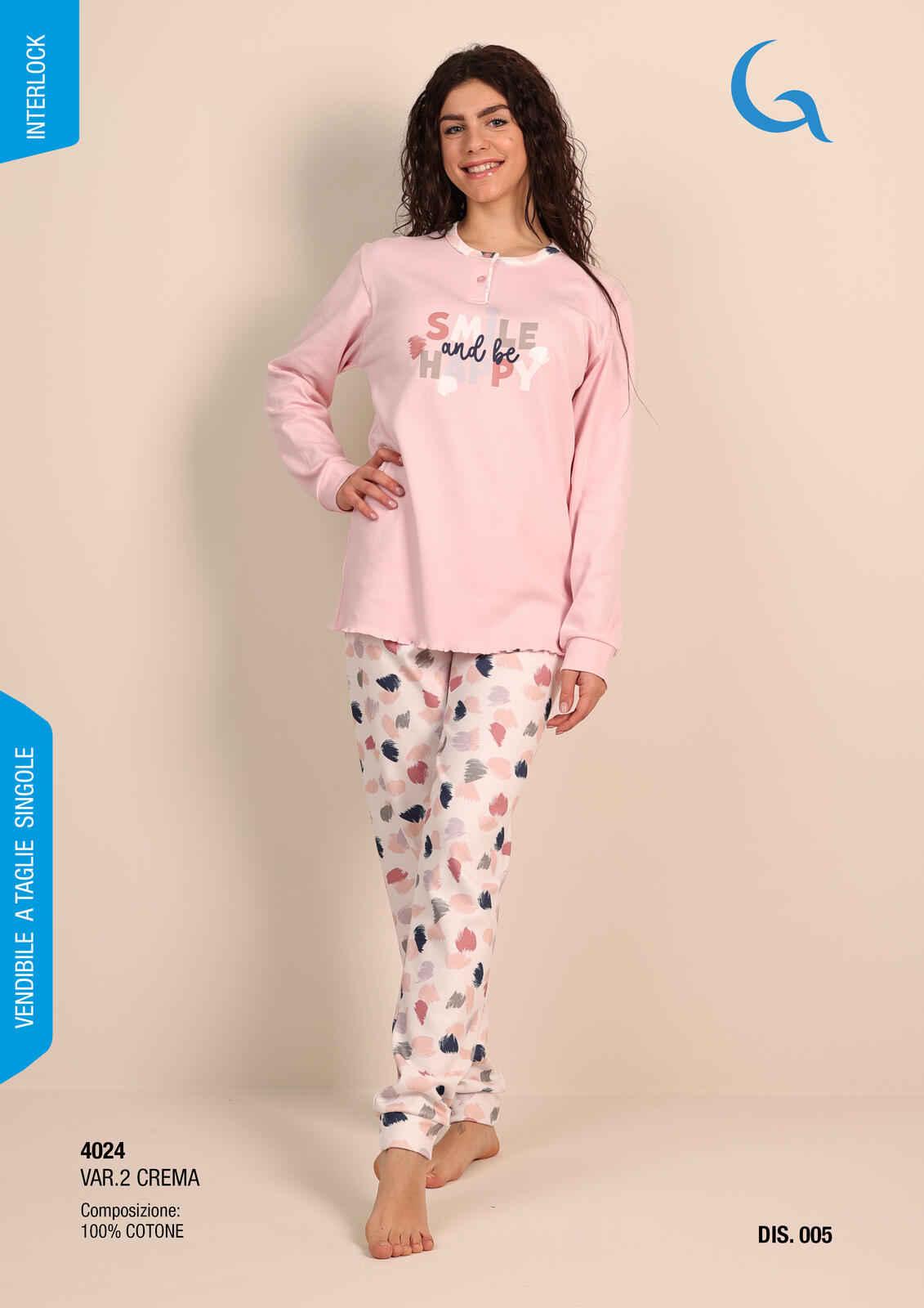 PIGIAMA RAGAZA M/L 4024 Tellini S.r.l. Ingrosso Abbigliamento